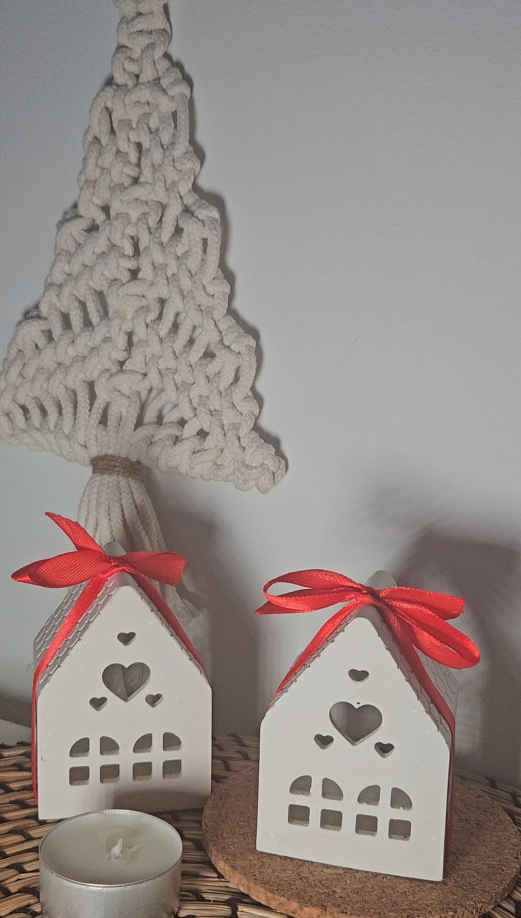 Portavela Casita de Navidad