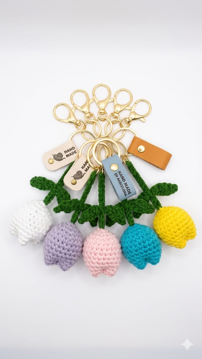 Llavero aromático de crochet